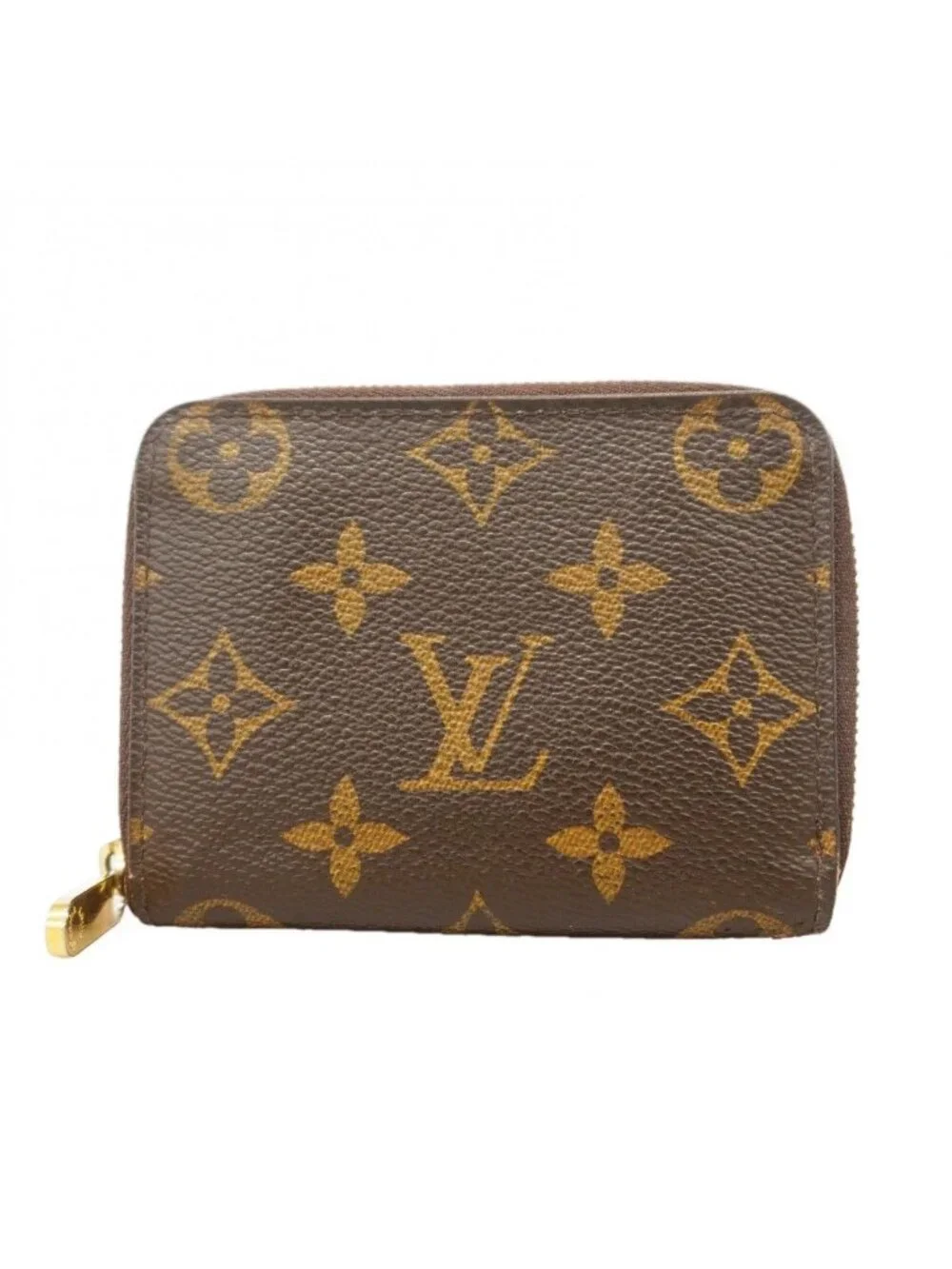 Louis Vuitton Coin Case Monogram Zippy Purse Brown
